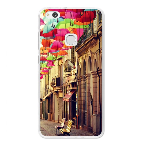Husa Huawei P10 Lite Silicon Gel Tpu Model Vintage Umbrella Multicolor