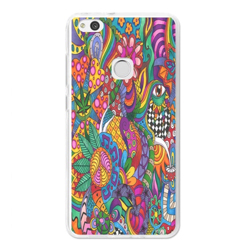 Husa Huawei P10 Lite Silicon Gel Tpu Model Psychedelic Draw Multicolor