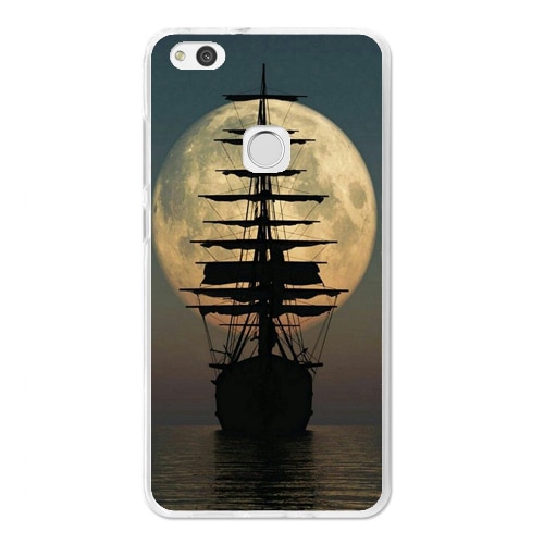 Husa Huawei P9 Lite 2017 Silicon Gel Tpu Model Moon Ship Multicolor