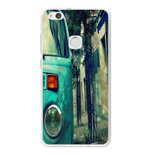 Husa Huawei P9 Lite 2017 Silicon Gel Tpu Model Vintage Car Multicolor