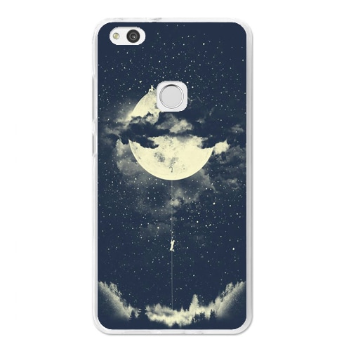 Husa Huawei P9 Lite 2017 Silicon Gel Tpu Model Moon Climbing Multicolor