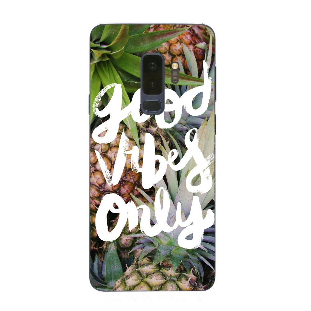Husa Samsung Galaxy S9 Plus Silicon Gel Tpu Model Good Vibes Only Multicolor