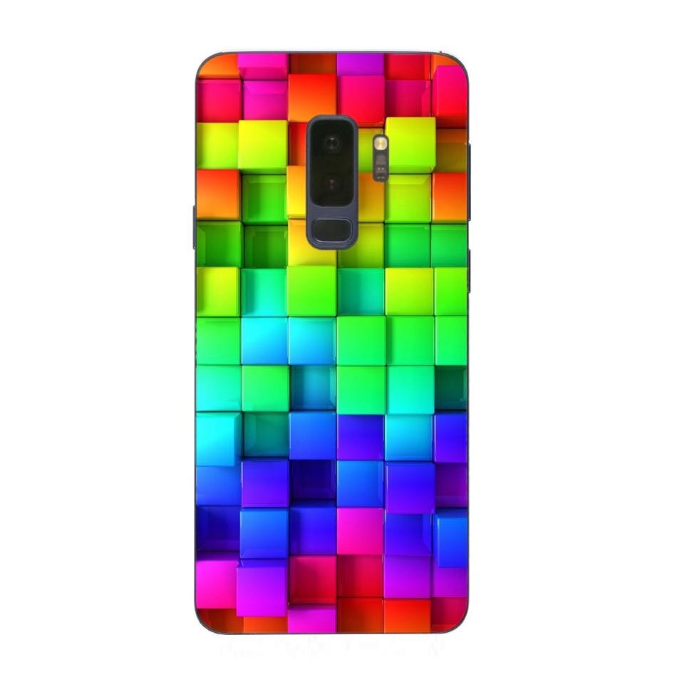 Husa Samsung Galaxy S9 Plus Silicon Gel Tpu Model Colorful Cubes Multicolor