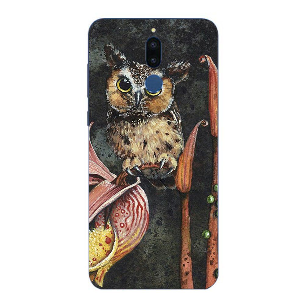 Husa Huawei Mate 10 Lite Silicon Gel Tpu Model Owl Painted Multicolor