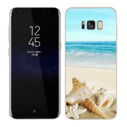 Husa Samsung Galaxy S8 Silicon Gel Tpu Model Beach View Multicolor