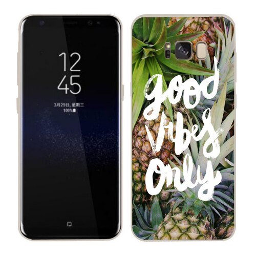Husa Samsung Galaxy S8 Plus Silicon Gel Tpu Model Good Vibes Only Multicolor