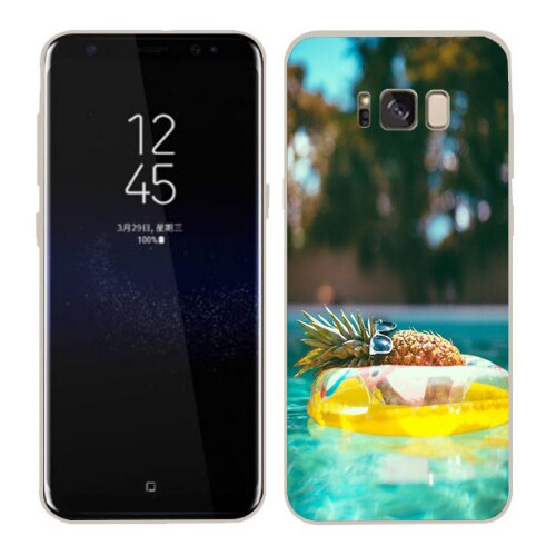 Husa Samsung Galaxy S8 Plus Silicon Gel Tpu Model Relaxed Pineapple Multicolor