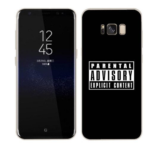 Husa Samsung Galaxy S8 Plus Silicon Gel Tpu Model Parental Advisory Multicolor