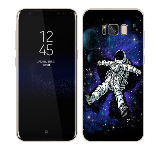 Husa Samsung Galaxy S8 Plus Silicon Gel Tpu Model Space Astronaut Multicolor