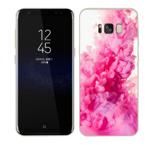 Husa Samsung Galaxy S8 Plus Silicon Gel Tpu Model Pink Smoke Multicolor