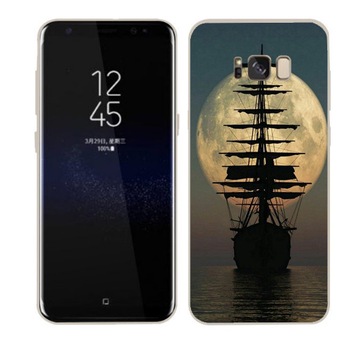 Husa Samsung Galaxy S8 Silicon Gel Tpu Model Moon Ship Multicolor Husa Samsung Galaxy S8 Silicon Gel Tpu Model Moon Ship Multicolor