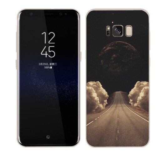 Husa Samsung Galaxy S8 Silicon Gel Tpu Model Moon Road Multicolor