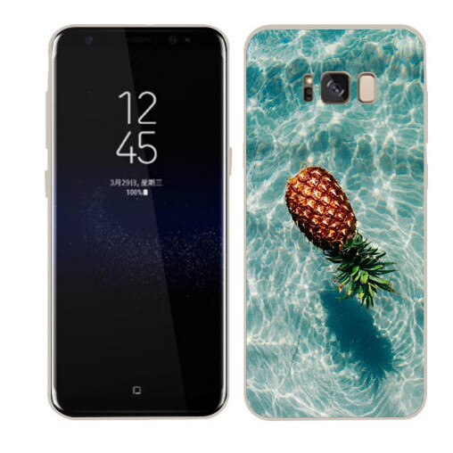 Husa Samsung Galaxy S8 Plus Silicon Gel Tpu Model Floating Pineapple Multicolor