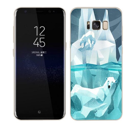 Husa Samsung Galaxy S8 Plus Silicon Gel Tpu Model Polar Bears Multicolor