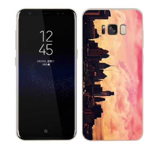 Husa Samsung Galaxy S8 Plus Silicon Gel Tpu Model Vertical City Multicolor