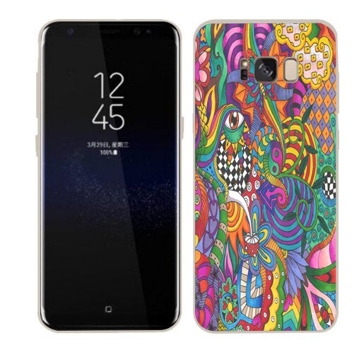 Husa Samsung Galaxy S8 Silicon Gel Tpu Model Psychedelic Draw Multicolor