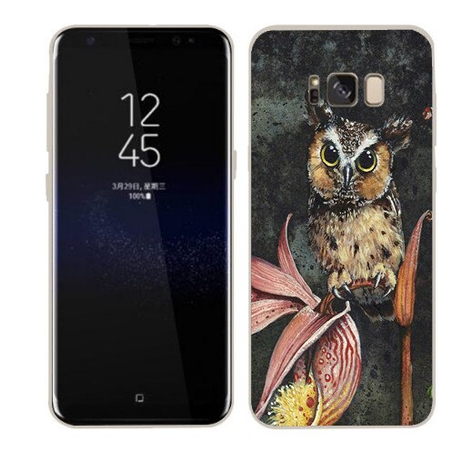Husa Samsung Galaxy S8 Silicon Gel Tpu Model Owl Painted Multicolor