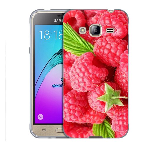 Husa Samsung Galaxy J3 2016 J320 Silicon Gel Tpu Model Raspberries Multicolor