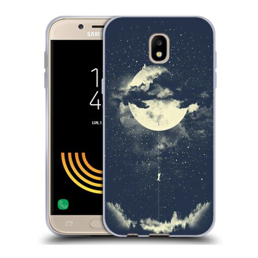 Husa Samsung Galaxy J5 2017 J530 Silicon Gel Tpu Model Moon Climbing Multicolor