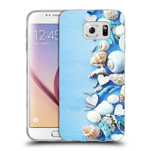 Husa Samsung Galaxy S7 G930 Silicon Gel Tpu Model Seashells Multicolor