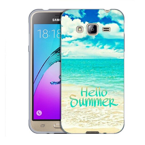 Husa Samsung Galaxy J3 2016 J320 Silicon Gel Tpu Model Hello Summer Multicolor