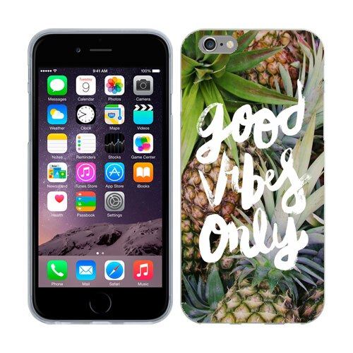 Husa iPhone 6/6S Silicon Gel Tpu Model Good Vibes Only Multicolor