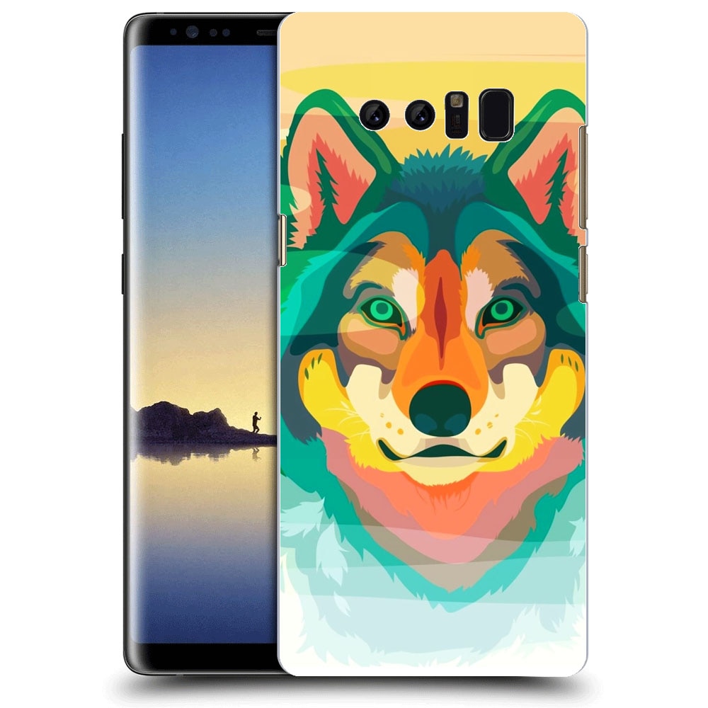 Husa Samsung Galaxy Note 8 Silicon Gel Tpu Model Desen Lup Multicolor