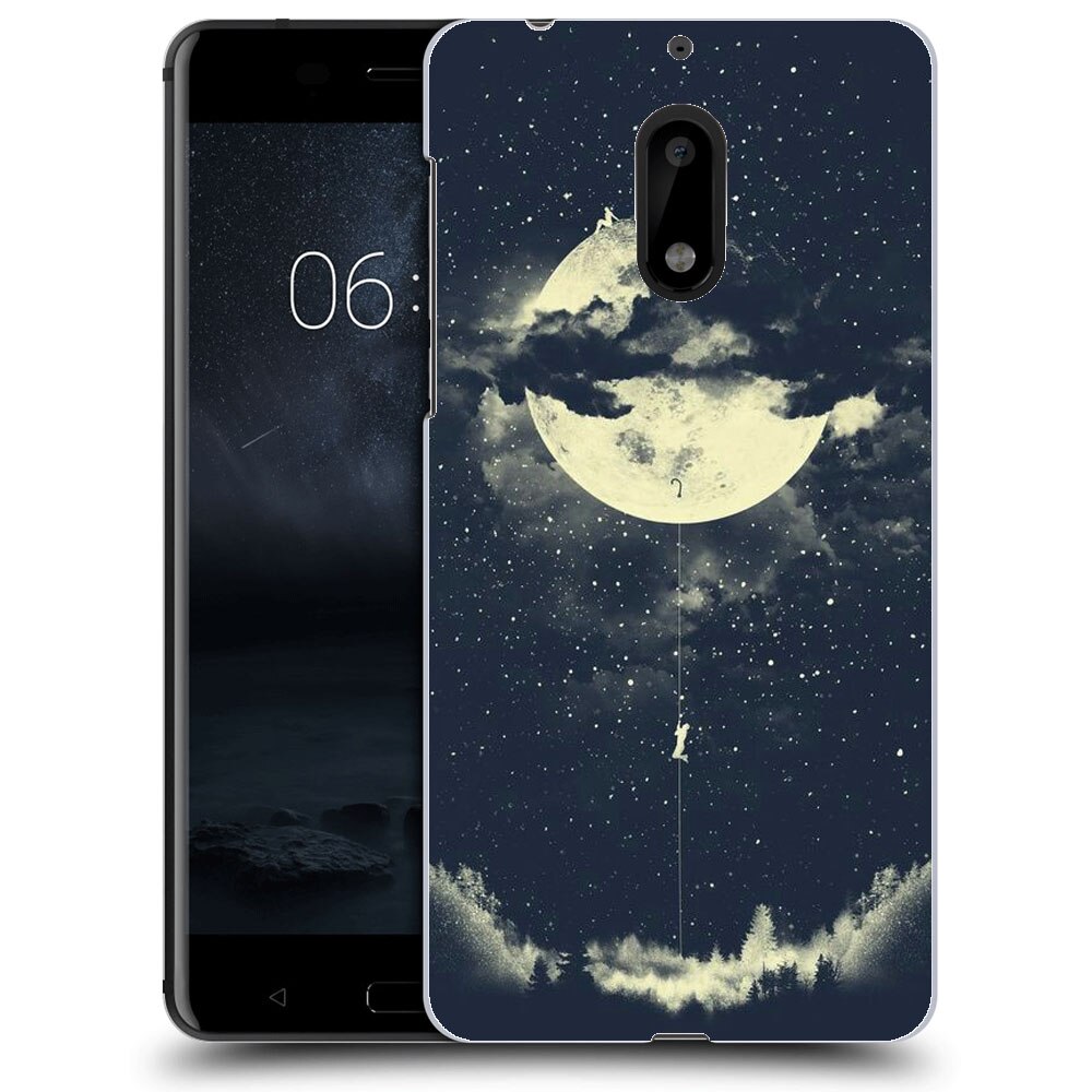 Husa Nokia 6 Silicon Gel Tpu Model Moon Climbing Multicolor