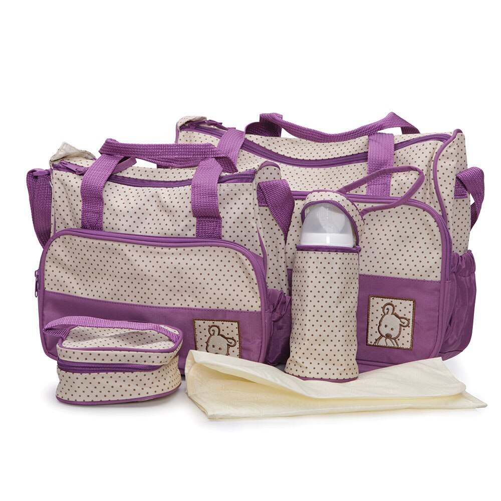Set genti pentru mamici Mama Bag Stella Purple