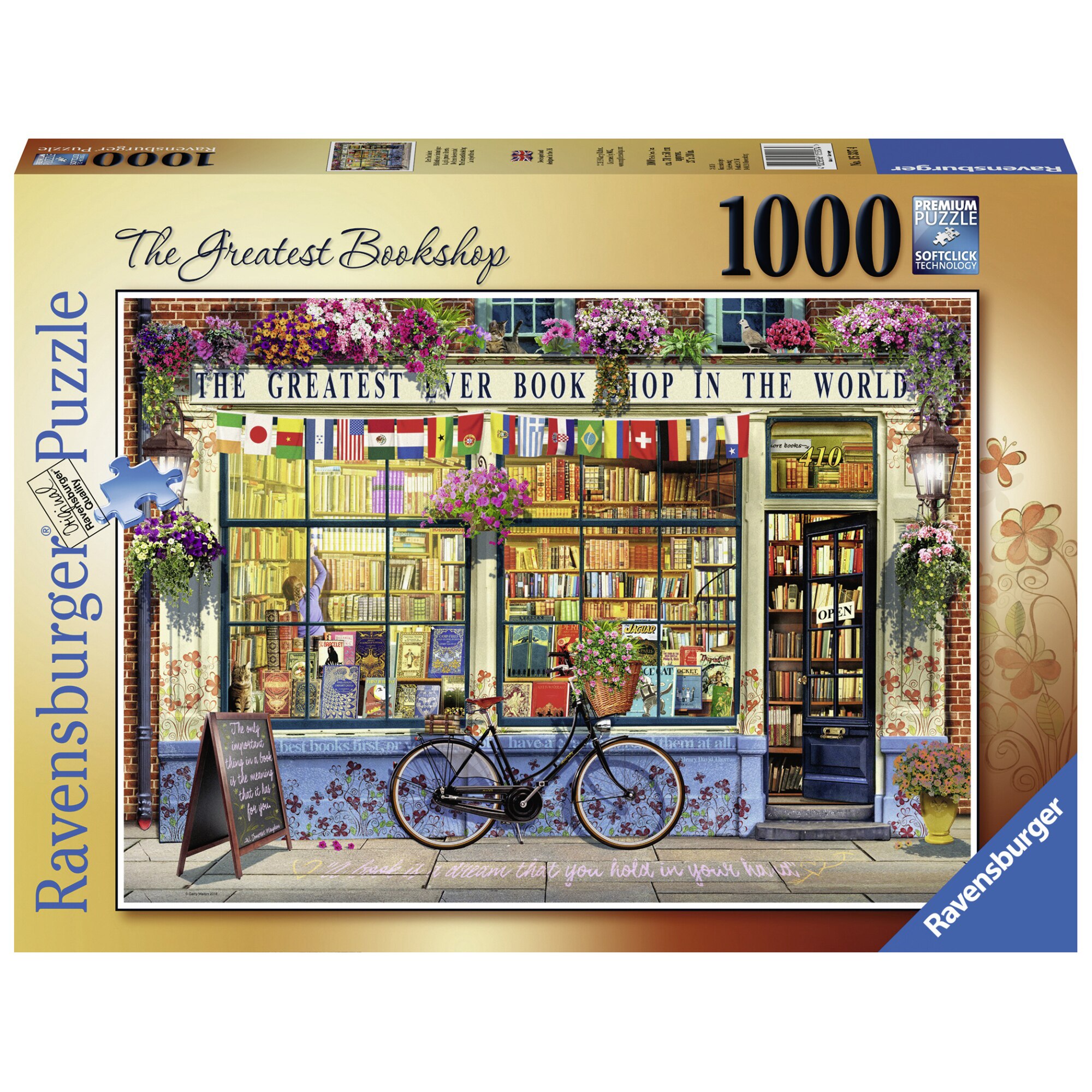 Puzzle Ravensburger - Librarie grozava, 1000 piese