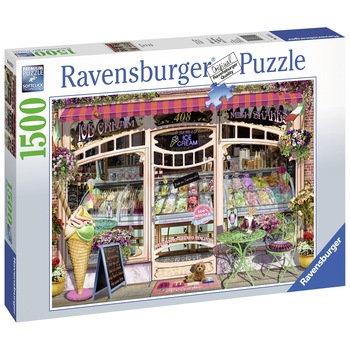 Puzzle Ravensburger - Magazin inghetata,1500 piese Puzzle Ravensburger - Magazin inghetata,1500 piese