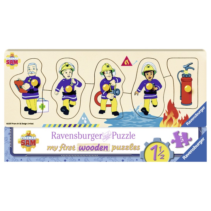 Ravensburger fa puzzle - Fireman Sam, 5 db