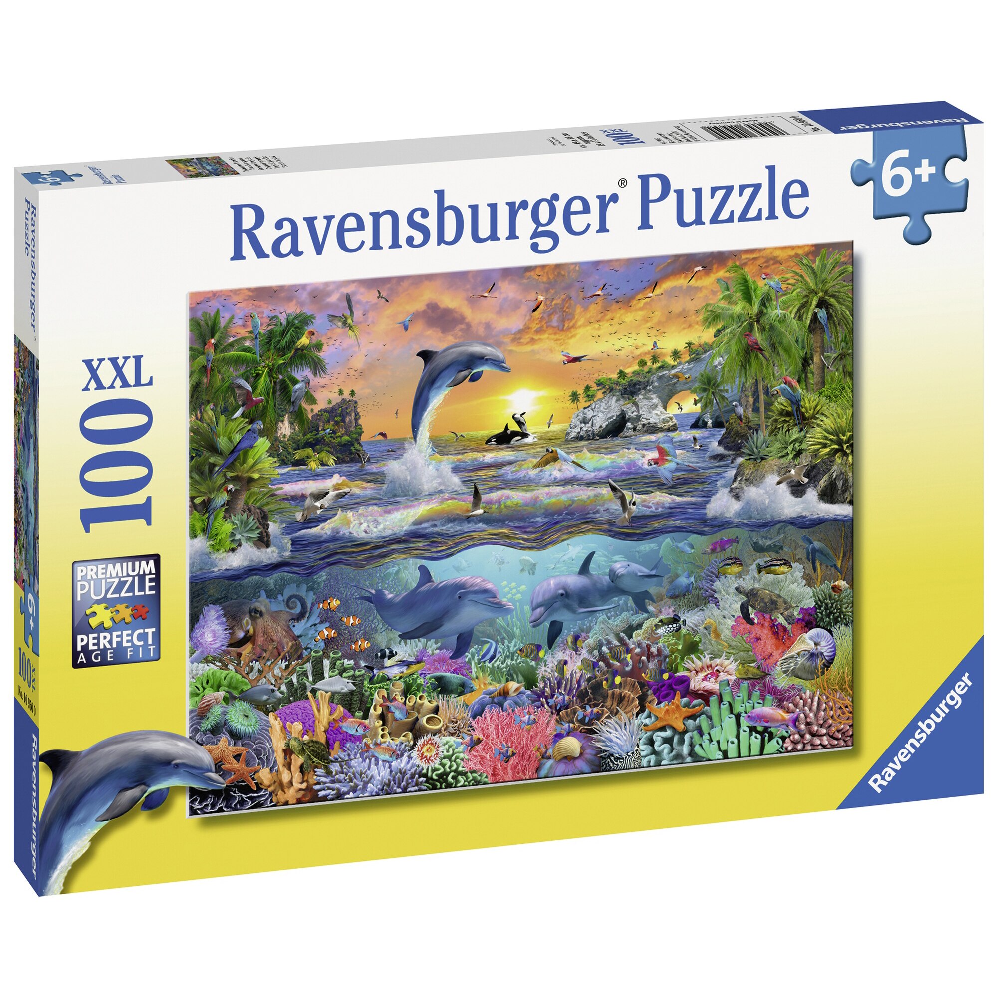 Puzzle Ravensburger - Paradis tropical, 100 piese
