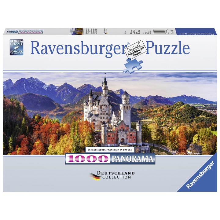 Puzzle Ravensburger - Castel Neuschwanstein, 1000 piese