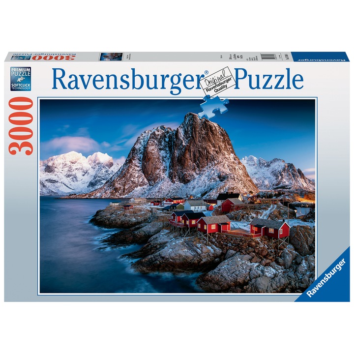 Пъзел Ravensburger - Hamnoy, 3000 части