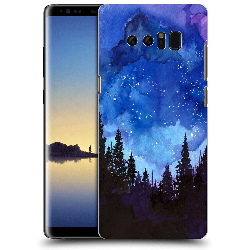 Husa Samsung Galaxy Note 8 Silicon Gel Tpu Model Night Forest Multicolor
