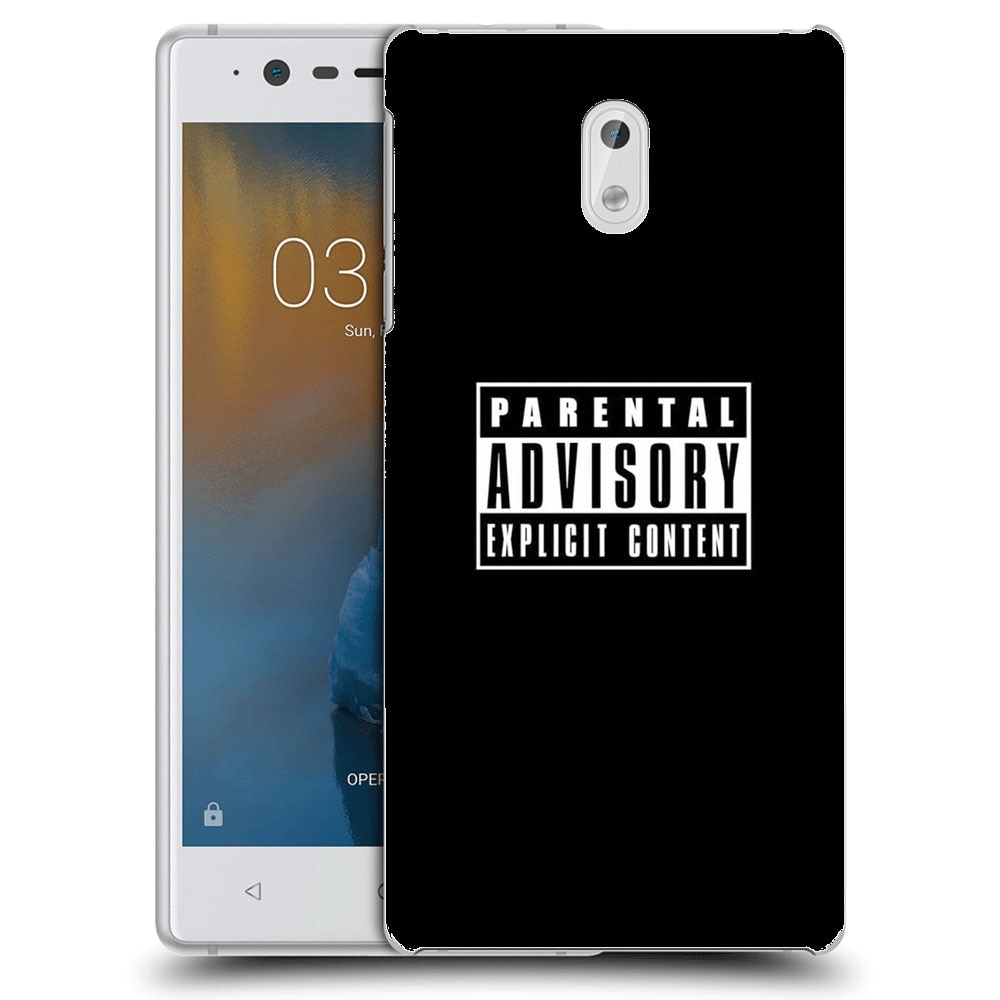 Husa Nokia 3 Silicon Gel Tpu Model Parental Advisory Multicolor