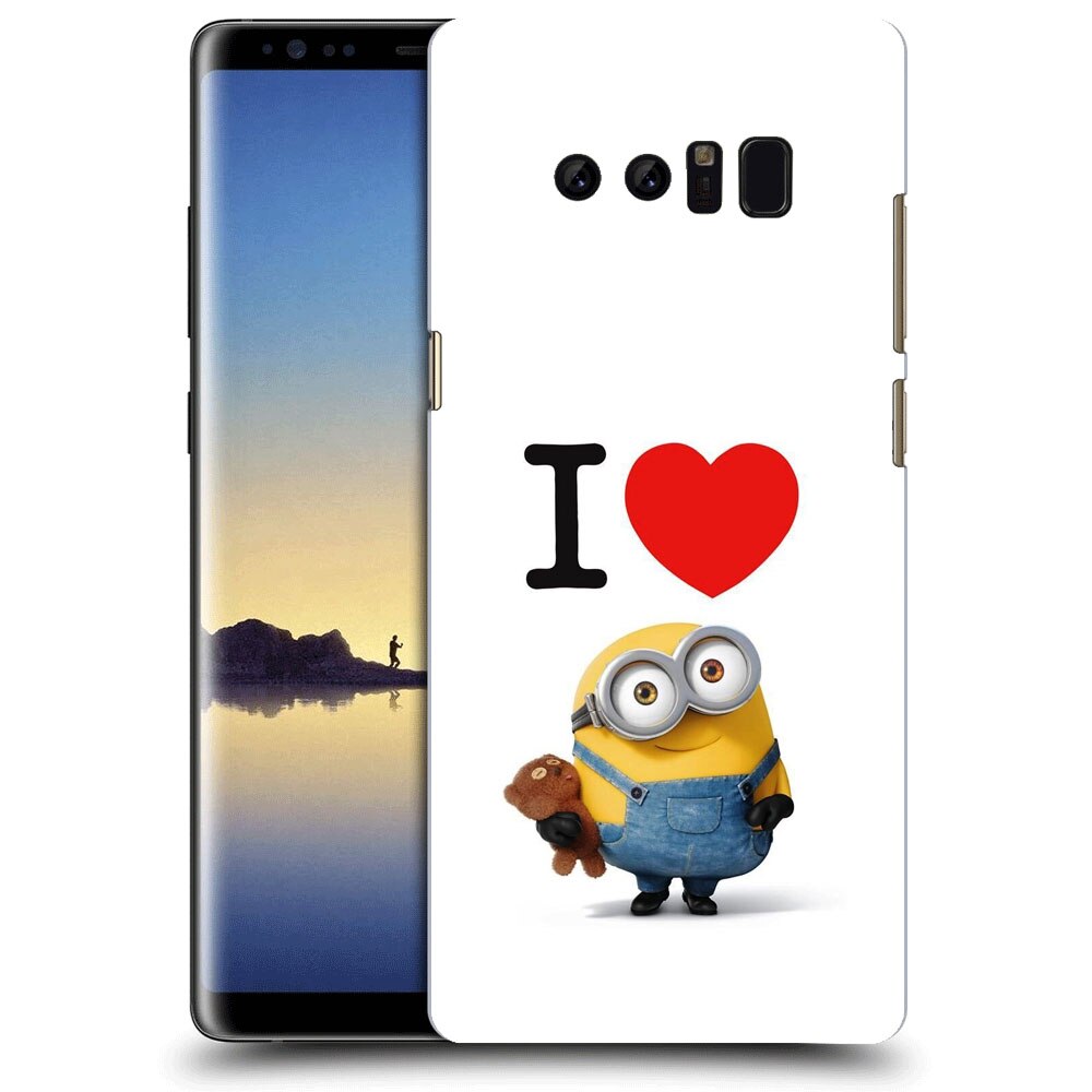 Husa Samsung Galaxy Note 8 Silicon Gel Tpu Model I Love Minions Multicolor
