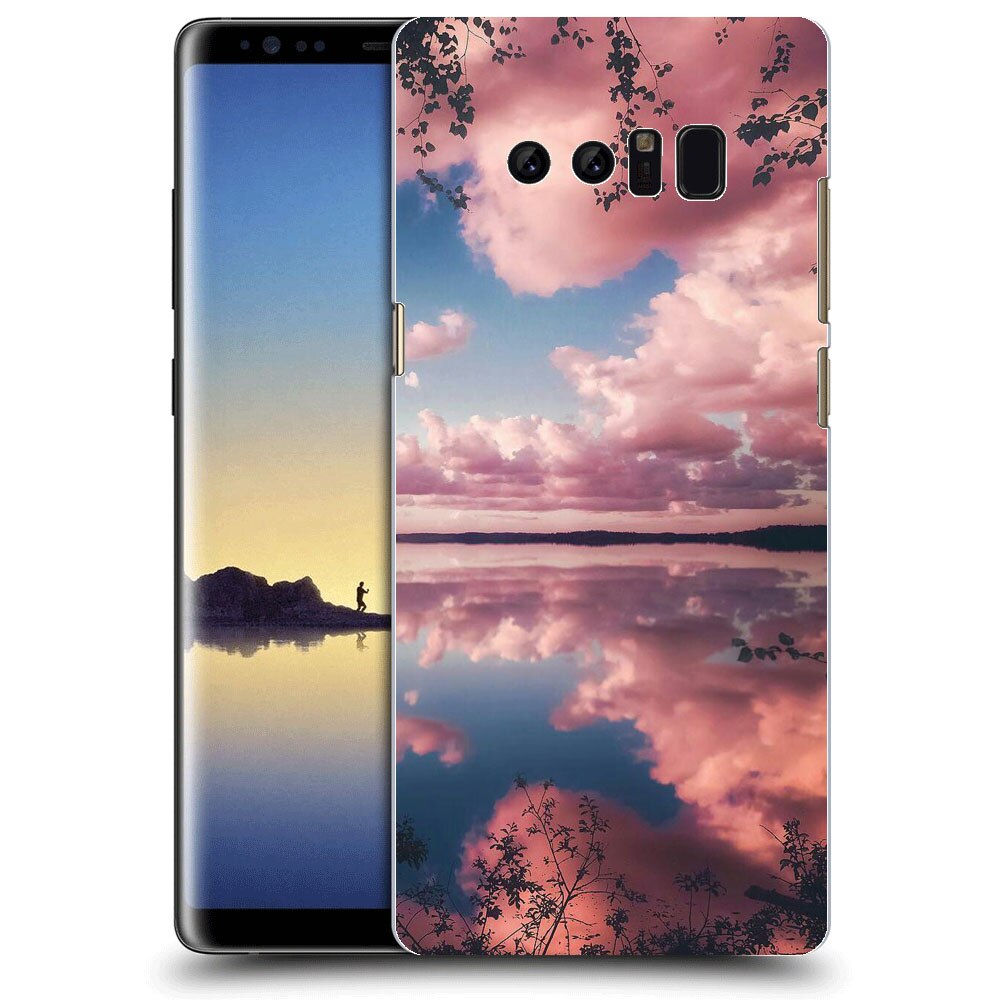 Husa Samsung Galaxy Note 8 Silicon Gel Tpu Model Pink Clouds Multicolor