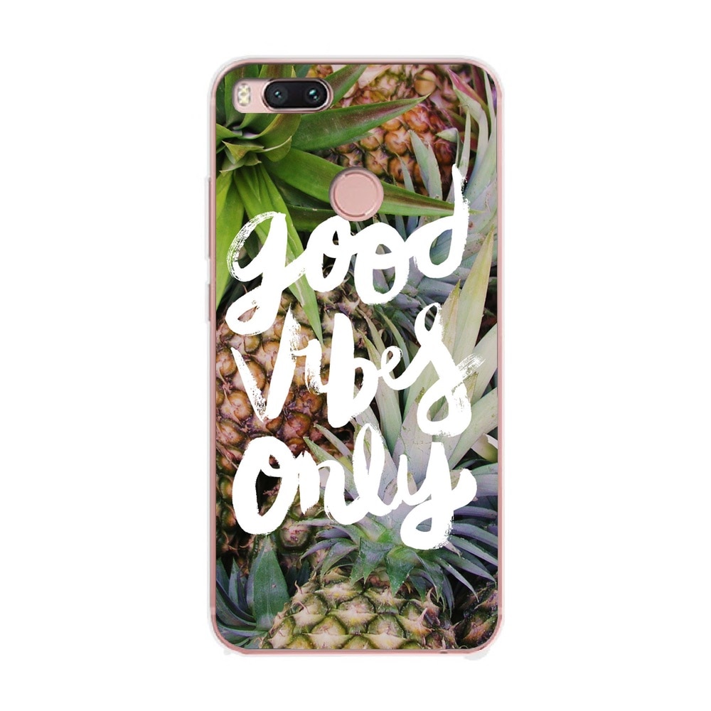 Husa Xiaomi Mi A1 Silicon Gel Tpu Model Good Vibes Only Multicolor