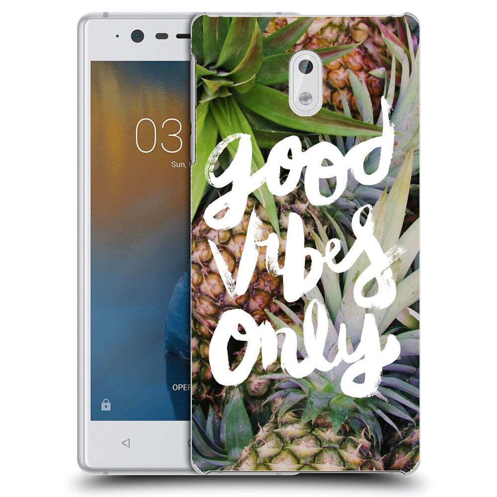 Husa Nokia 3 Silicon Gel Tpu Model Good Vibes Only Multicolor