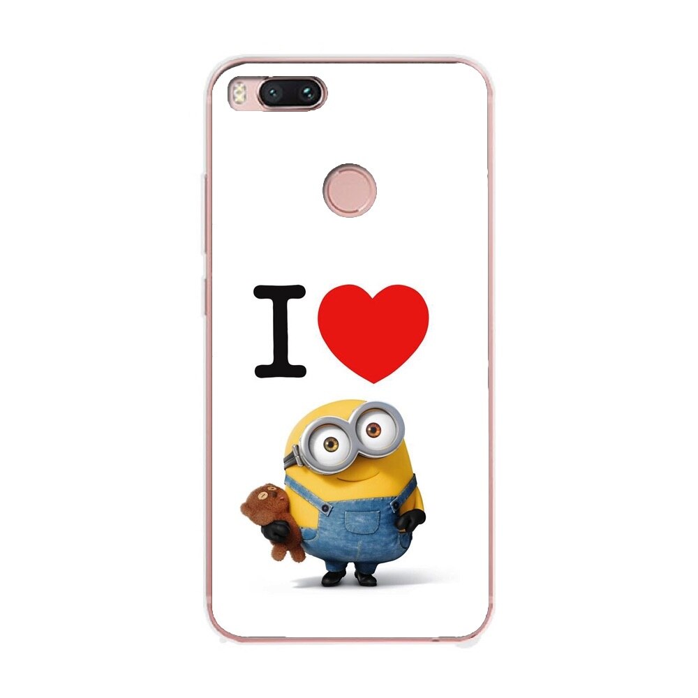 Husa Xiaomi Mi A1 Silicon Gel Tpu Model I Love Minions Multicolor