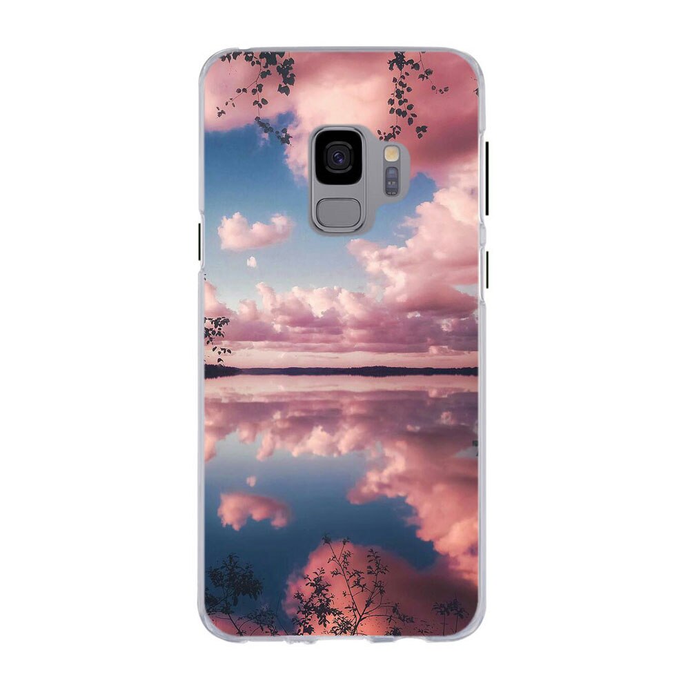 Husa Samsung Galaxy S9 Silicon Gel Tpu Model Pink Clouds Multicolor
