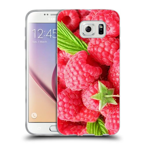 Husa Samsung Galaxy S7 G930 Silicon Gel Tpu Model Raspberries Multicolor