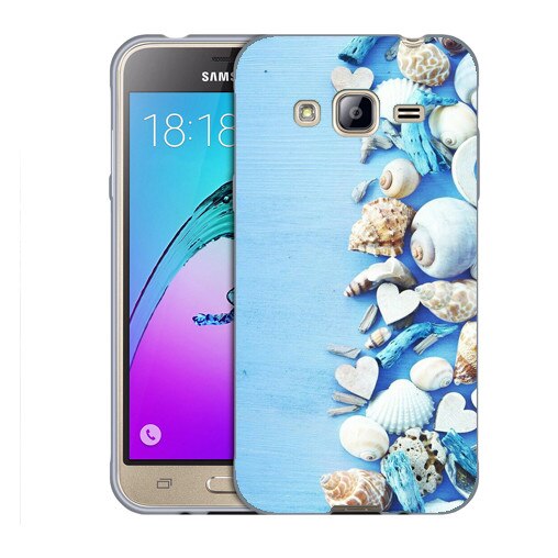 Husa Samsung Galaxy J3 2016 J320 Silicon Gel Tpu Model Seashells Multicolor