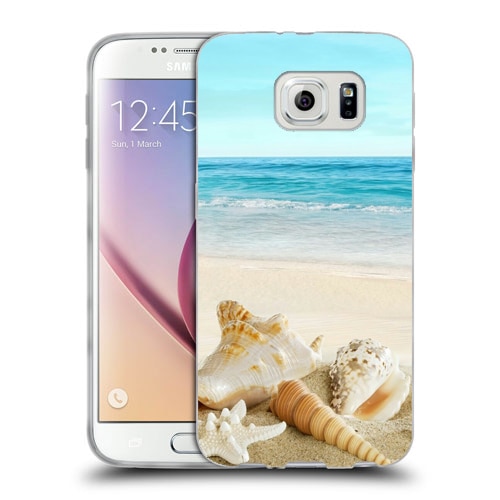 Husa Samsung Galaxy S7 G930 Silicon Gel Tpu Model Beach View Multicolor
