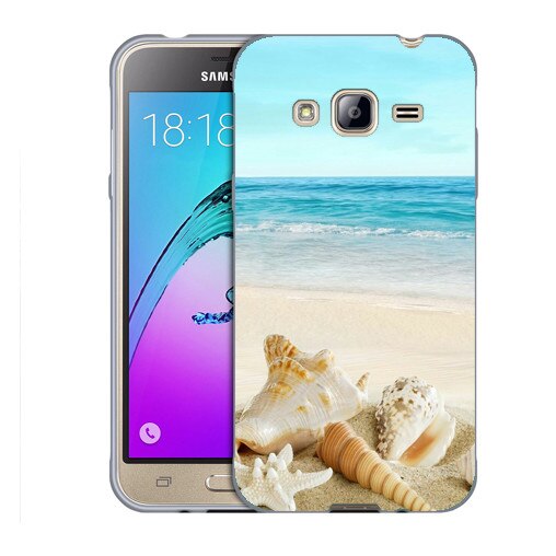 Husa Samsung Galaxy J3 2016 J320 Silicon Gel Tpu Model Beach View Multicolor