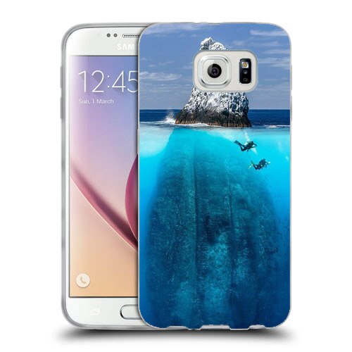 Husa Samsung Galaxy S6 Edge G925 Silicon Gel Tpu Model Subacvatic Cliff Multicolor