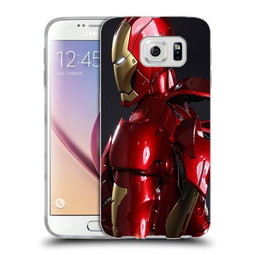 Husa Samsung Galaxy S6 Edge G925 Silicon Gel Tpu Model Iron Man Multicolor