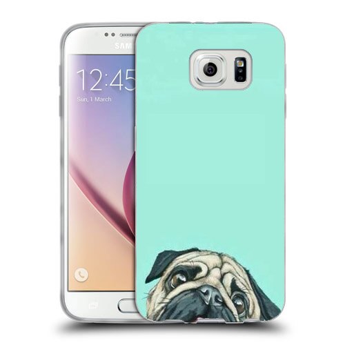 Husa Samsung Galaxy S6 Edge G925 Silicon Gel Tpu Model Curious Pug Multicolor